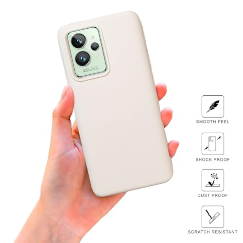 Image of SPRIG Compatible with Realme GT 2 Pro Premium SilkTone Back Cover Drop Tested Shock Proof Mobile Case for Men, Women, Boys and Girls with Camera Protection (White)