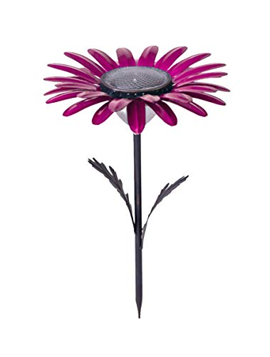 Desert Steel Flower Solar Light - (Pink Daisy - 18