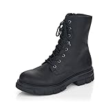 Rieker Damen Biker Boots Z9120, Frauen Stiefeletten,Ladies,Boots,Stiefel,Bootee,Booties,halbstiefel,Kurzstiefel,schwarz (00),38 EU / 5 UK