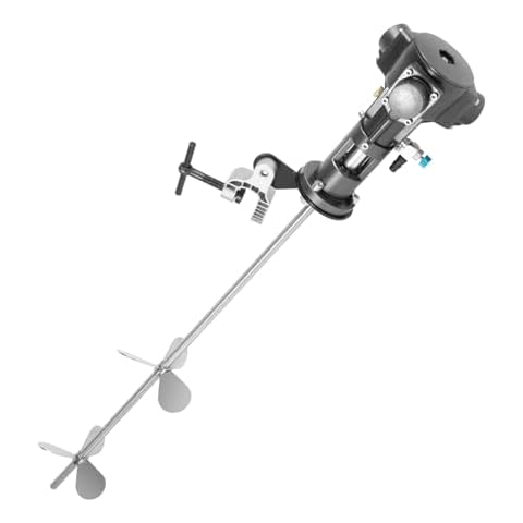 VPABES 50 Gallon Pneumatic Automatic Paint Mixer Stainless Steel Pneumatic Mixer Paint Mixer Industrial Coating Ink Paint Mixer Air Agitator 1/2 HP 200L Cover