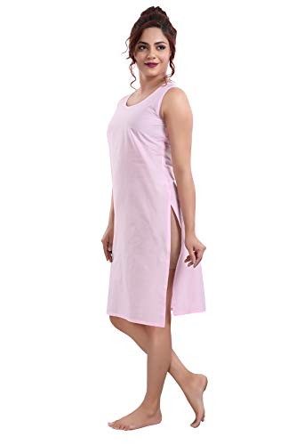 Image of Cotton Rich Camisole Slip for Women | Long Kurti Slip /Suit Slip /Camisole Slip Knee Length Inner(Long Inner)