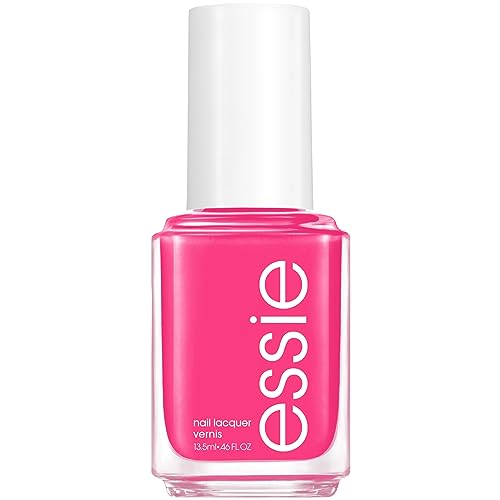 essie Salon-Quality Nail Polish, 8-Free Vegan, Hot Pink, Mod Square, 0.46 fl oz