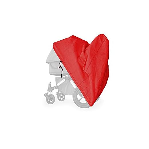 softgarage buggy softcush rött överdrag för barnvagnar Britax Rommer B-Agile 4 Plus regnskydd regnskydd
