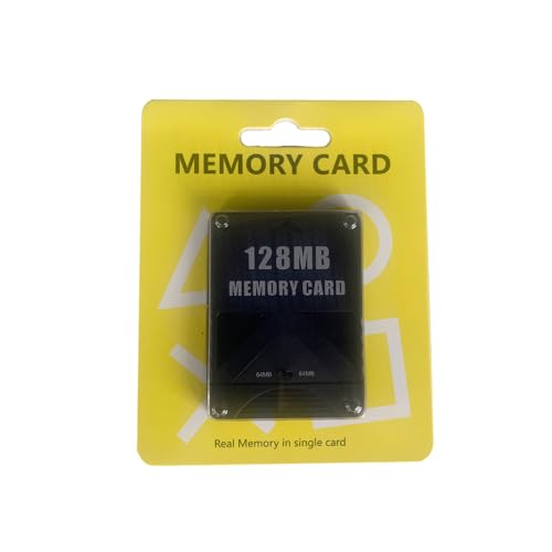 WICAREYO Negro 128MB Módulo de tarjeta de memoria para PlayStation 2 PS2