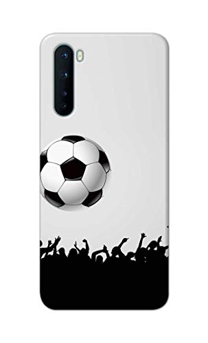 Image of Printed Hard Back Cover Case for OnePlus Nord 5G - 2020 Model | OnePlus Nord 1 Back Cover (Football Icon) -702