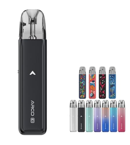 XbN ARCO E1 Pod System Kit 1300mAh 3ml (Max 30w) AR E1 |bh Lbg dq^oR Vape xCv X^[^[Lbg jR`t[ (Black)