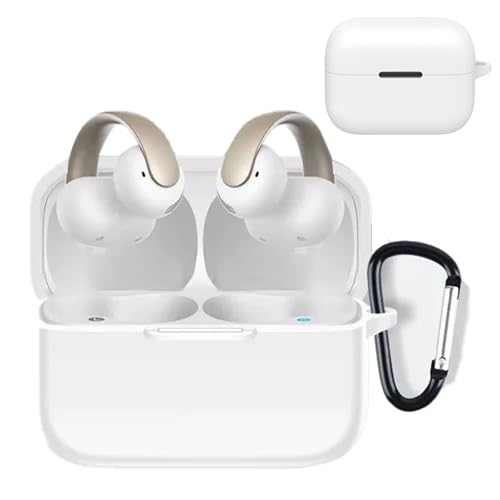 KANOYO Anker Soundcore AeroClip �p �P�[�X �J�o�[ Soundcore AeroClip�V���R�� �P�[�X �ی�J�o�[ �����h�~ �L�Y�h�~ �ϏՌ� �y�� �����[�d�\ �h���h�o �J���r�i�t��(�z���C�g)