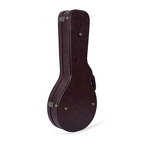Image of Crossrock Vintage Brown Arch-top Wooden case for F Style Mandolin (CRW600MFBR)