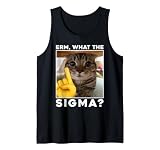 Erm What The Sigma Funny Cat Meme Humor Tank Top