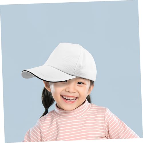 DIY Hand-Painted Baseball Cap for Boys and Girls Blank Cotton Graffiti Hat Adjustable Peaked Hat for Art Projects Creative Painting Supplies White4