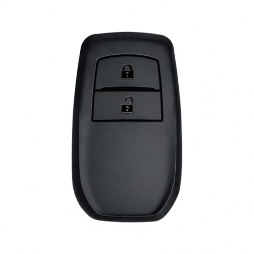 Image of JVCV Soft TPU Cover Compatible with Toyota Fortuner, Hilux, Innova Crysta, Fortuner Legender, Innova HyCross, Land Cruiser 2B Smart Key | Scratch-Resistant Protective Case (2B Matte Black)