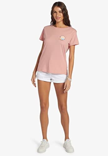 Image of Roxy Womens Boyfriend Crew T-Shirt, Casual Relaxed Fit Crew Neck Tee Short Sleeve Cotton Basic Shirt Everyday Comfort
