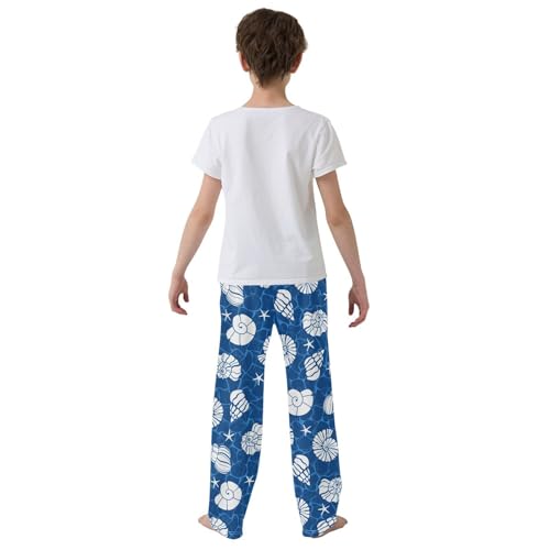 Boys' Pants Sea Shells Water Summer Long Bottoms Jogger Pants Elastic Waist Trousers with Pockets S-XL3
