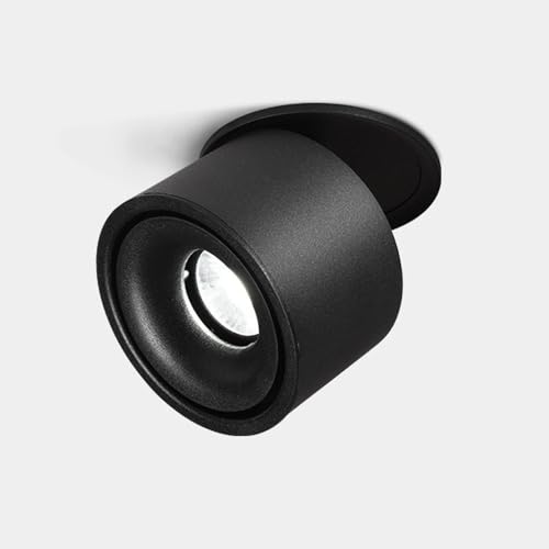 Foco LED, focos de Techo LED, luz empotrada cilíndrica Plegable, ángulo Ajustable, iluminación de Acento de Aluminio de 12 W para Pasillo, Pasillo, Pantalla, lámpara Auxiliar empot
