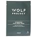 WOLF PROJECT | SHEET MASK - Hydrating face mask sheet - Box of 5, For Men,Charcoal Face Mask, Antiaging powerful natural serum, Bamboo charcoal sheet, Vitamin B3 & Plant Extracts, healthy skin