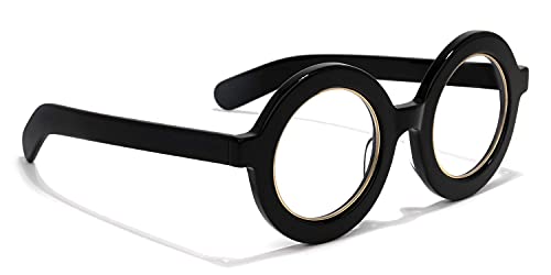 Vooglam Vintage Round Blue Light Blocking Glasses For Women Men Anti Uv Eyestrain Eyewear Almon Oa01776-01 #TOP7