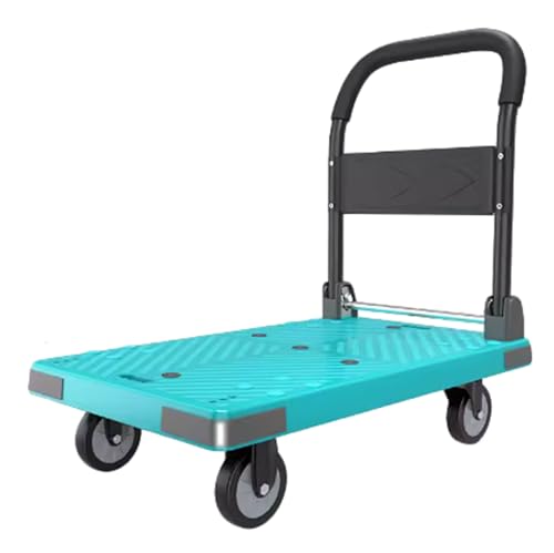 Carretilla plegable resistente grande azul miniatura 1