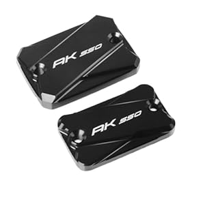 Fluid Reservoir Cap Cover Motorcycle Accessories Cnc Aluminum Front Rear Brake Cylinder Fluid Reservoir Cap Cover For Ky&Amp;Mco Ak550 Ak 550 2017 2018 12
