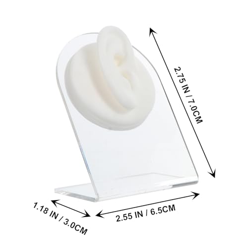 Modèle oreille silicone YARNOW pour s'exercer au piercing sans risque sur support