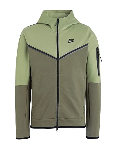 Nike Men's Sportswear Tech Fleece Men's Full-Zip Hoodie Sweatshirt Jacket Green (as1, alpha, 3x, regular, regular, 3XL)