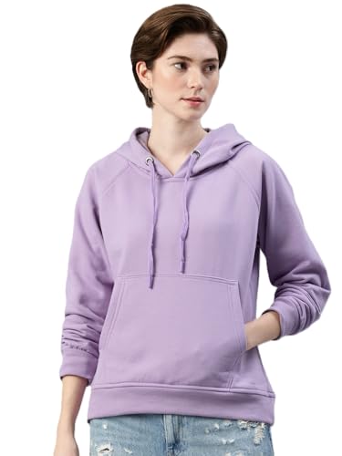 Image of ADBUCKS Women's Cotton Winter Jacket Sweatshirts Casual Drawstring Clothes Pullover Hoodie With Kangaroo Pocket Ii Womens Jacket Ii Winter Sweater Hoodie For Women & Girls