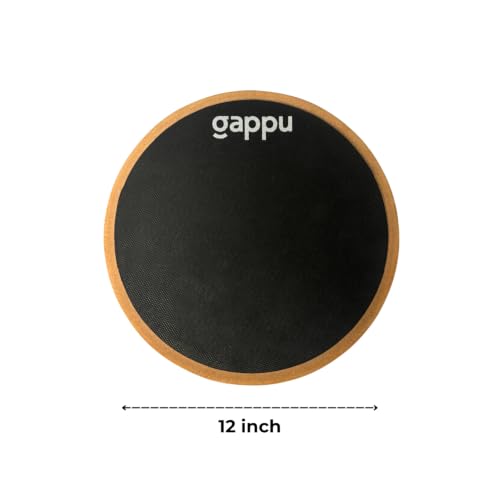 Image of Practice Pad Drum 12 Inch - Black | Training Pad for Drummers & Students
