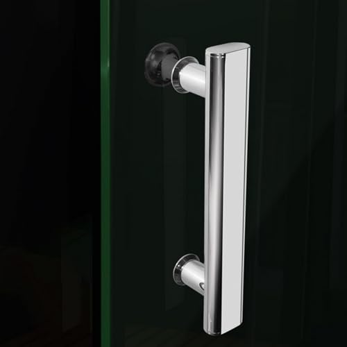 Poignées de porte de douche 220 mm chrome de qualité supérieure
