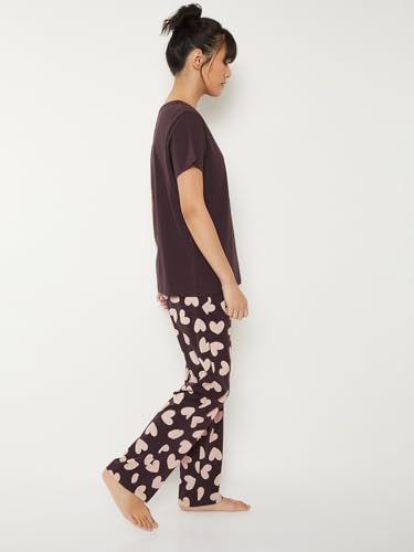 Image of Max Women's Printed Round Neck Half Sleeve Cotton Pyjama Set