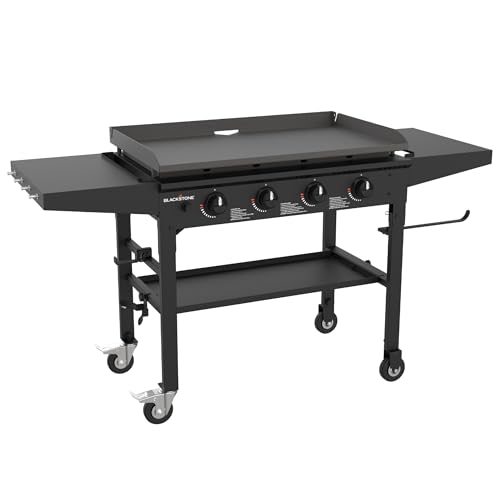 Comparison: Best 36 Griddle 2 Blackstone 1554 36” Omnivore Griddle with Folding Side Shelves, Powder Coated Steel, Black