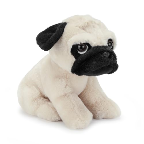 Zappi Co Mops Kuscheltier (22cm) Treuer Mopsfreund zum Kuscheln – Weich, Flauschig & Nachhaltig – Knuffiges Gesicht mit Charakter