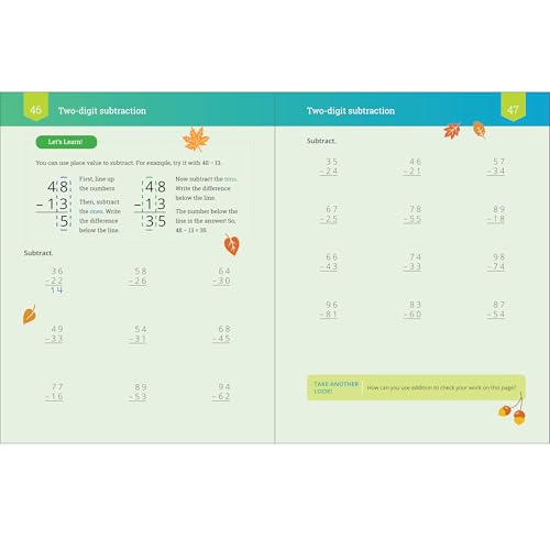 Subtraction Math Workbook - Grade 2