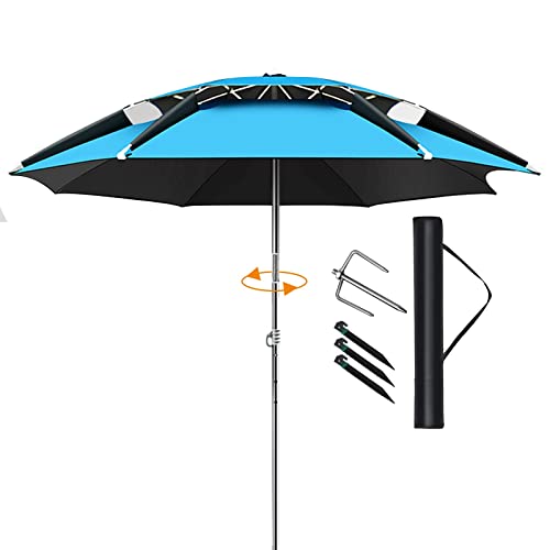Parasols Umbrellas a prueba de agua para un paraguero para pescar, acampar, barbacoa, playa, jardín al aire libre, protección de sombra solar de 360 ​​°, refugio de sol, copa de paraguas al aire