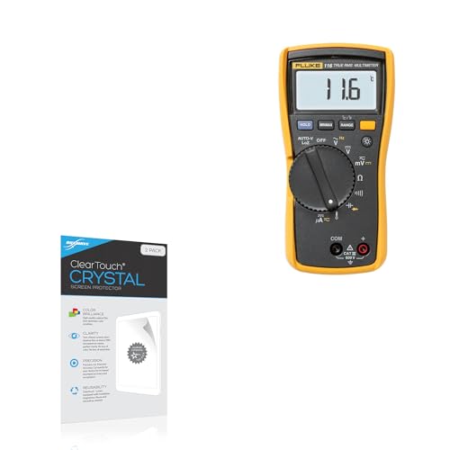 BoxWave Screen Protector Compatible with Fluke 116 - ClearTouch Crystal (2-Pack), HD Film Skin - Shields from Scratches