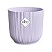 elho Vibes Fold Rund Mini 9 Pflanzentopf - Blumentopf für Innen - 100% recyceltes Plastik - Ø 9.3 x H 8.8 cm - Lila/Zartes Lila