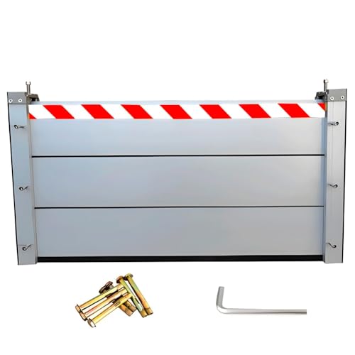 Barrera contra inundaciones de aluminio YQISHI de 108x40cm para puertas de garaje y casa