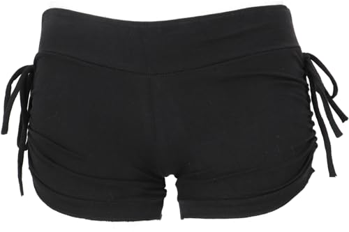 GURU SHOP Goa - Pantalones cortos de algodón para mujer, diseño psitrance,...
