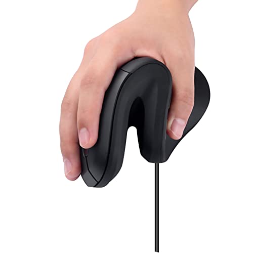 Image of Ergonomic Mouse, Wired Vertical Optical Mouse, Ergo Mouse High Precision Optical Mice with Adjustable DPI 800 /1200 /1600DPI for Laptop, Desktop, PC, MacBook, (Wired Black)