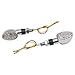K&S LED Ultra Mini-Marker Lights, Oval, Chrome, Short STEM (15 LED