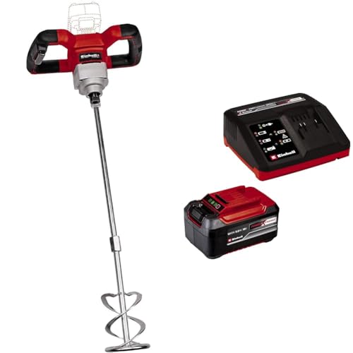 Mélangeur sans fil Einhell TE-MX 18 Li-Solo avec pack batterie 5,2Ah et son chargeur