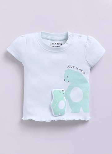 Image of Smart Baby 100% Cotton Interlock Fabric T-Shirt and Shorts Set for Baby Girls - Soft, Lightweight, Comfortable (Pack of 1)