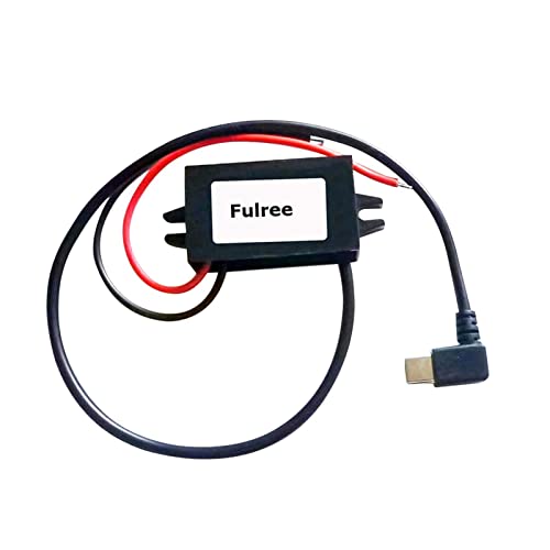 chiwanji Convertidor de 12V a 5V 3A, con Salida USB C, Regulador de Voltaje Reducido, Módulo Convertidor de Potencia Impermeable para Teléfono Móvil Y Coche, Doblar Cover