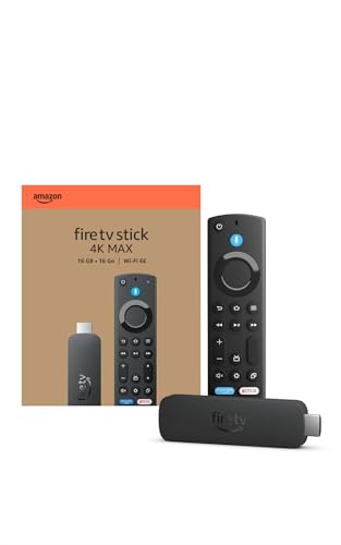 Amazon Fire TV Stick 4K Max streaming device, with AI-powered
