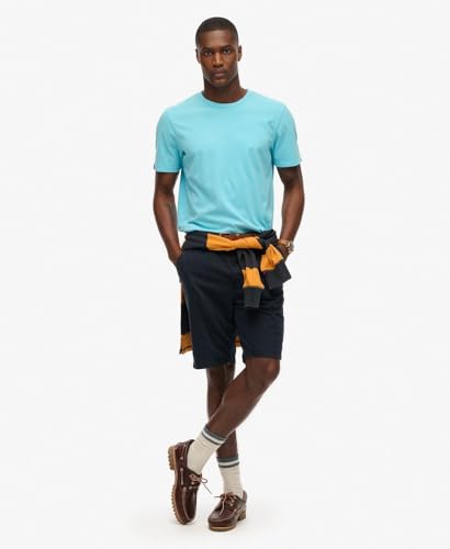 tee shirt manches courtes superdry classic essential tee sky ciel - vue 4