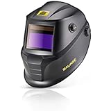 ESAB 0700000490 SAVAGE A40 Casco de soldadura de oscurecimiento automático, ajuste de sombra externa, lente de visión de color verdadero de 3.9 pulgadasx1.9 pulgadas, control de sensibilidad/retardo ESAB 0700000490 SAVAGE A40 Casco de soldadura de oscurecimiento automático, ajuste de sombra externa, lente de visión de color verdadero de 3.9 pulgadasx1.9 pulgadas, control de sensibilidad/retardo