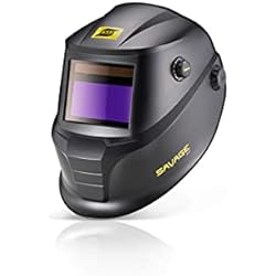 ESAB 0700000490 SAVAGE A40 Casco de soldadura de oscurecimiento automático, ajuste de sombra externa, lente de visión de color verdadero de 3.9 pulgadasx1.9 pulgadas, control de sensibilidad/retardo ESAB 0700000490 SAVAGE A40 Casco de soldadura de oscurecimiento automático, ajuste de sombra externa, lente de visión de color verdadero de 3.9 pulgadasx1.9 pulgadas, control de sensibilidad/retardo