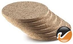 WidgetCo 3/8" x 6" Round Cork for Placemats, Cork Trivets, Plant Holderss (6 Packs of 6)