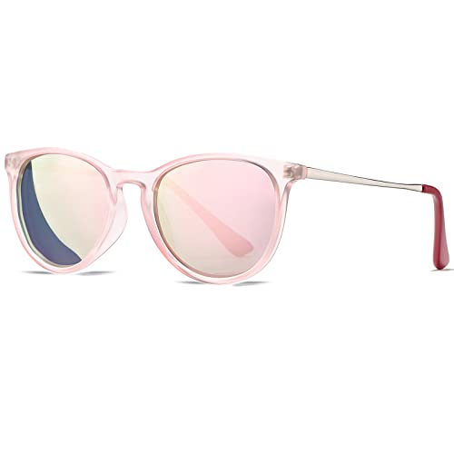 PORADAY Polarized Kids Sunglasses for Little Girls Boys 100% UV-400 Protection Suitable Children Age 3-92