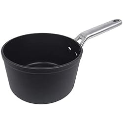 Sartenes Y Cacerolas Arcos Arcos Serie Samoa, Cazo Antiadherente 20 cm y 2,6 L, Aluminio Forjado, Apta cualquier cocina, Mango Acero Inoxidable Efecto Frio, Sistema ahorro energético, Apta lavavajillas, Color Negro (717300)