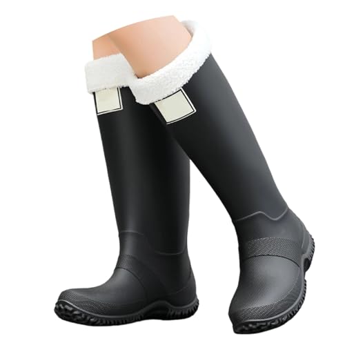 Botas de lluvia ligeras para acampada con forro polar cálido 1