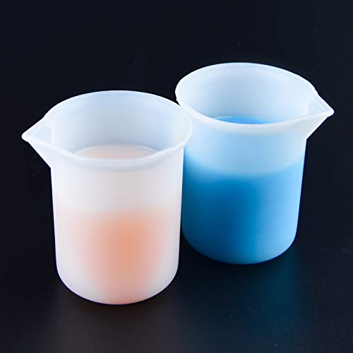 Coopay 12 piezas vasos medidores de silicona 100 ml miniatura 6